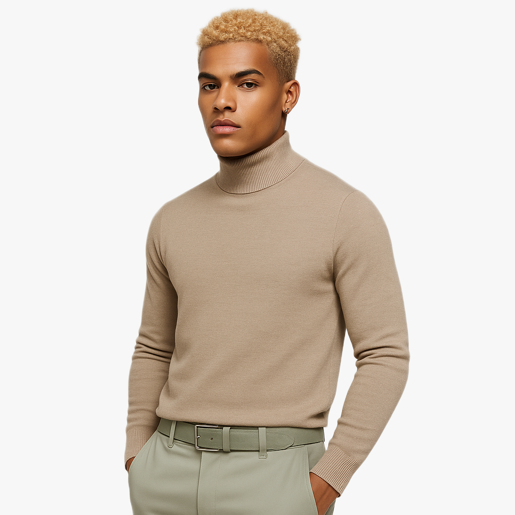 Warm Roll Neck Sweater for Chilly Days