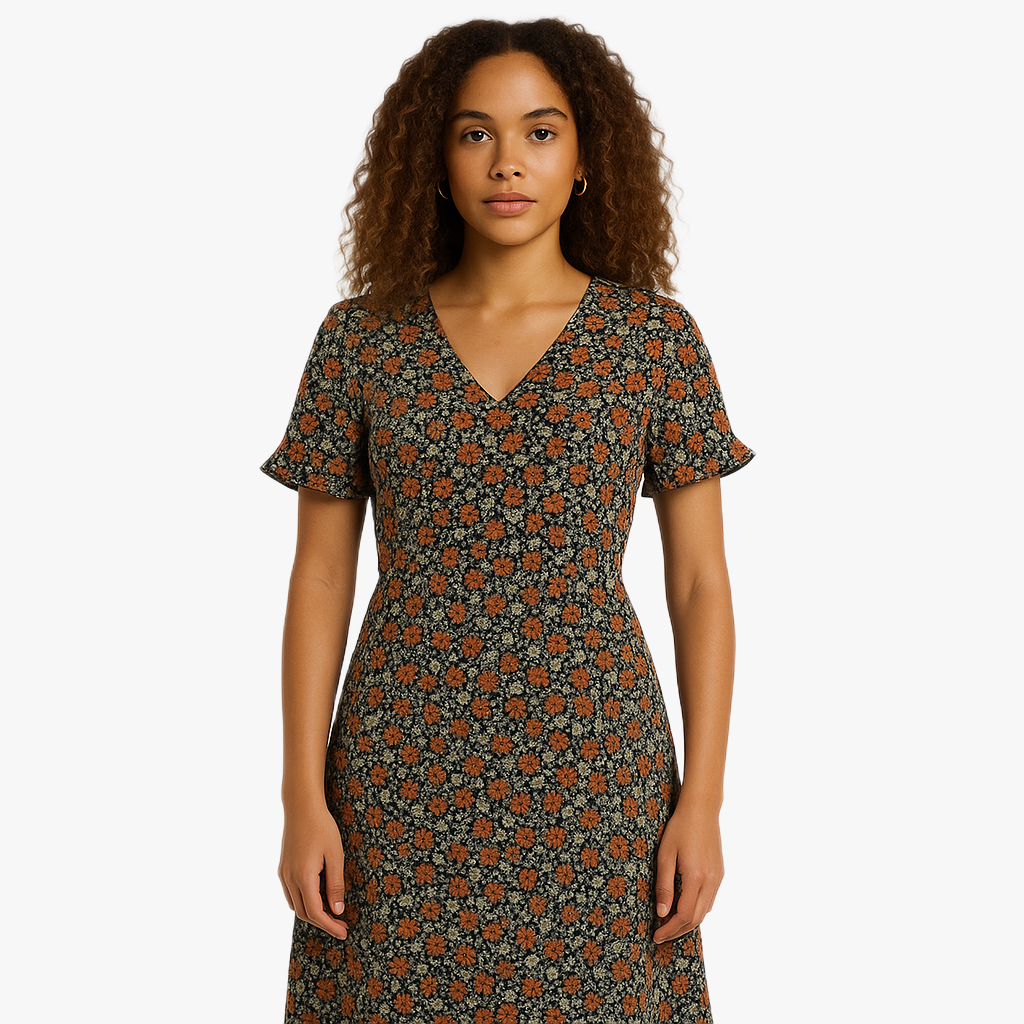 Floral Summer Midi Dress for Chic Outings