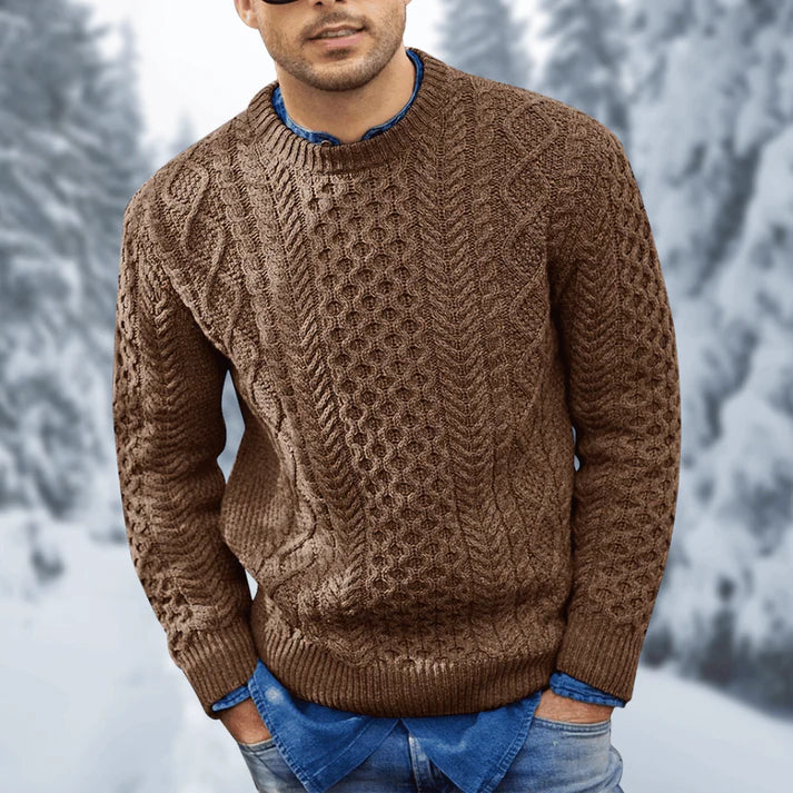 Men's Stylish Knitted Winter Essential Sweater for Everyday Wear