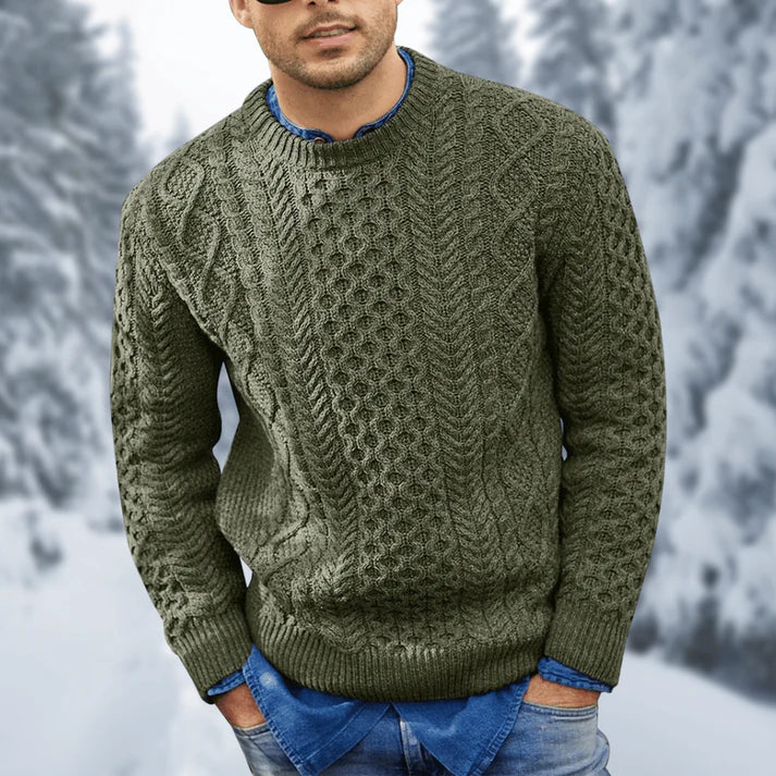 Men's Stylish Knitted Winter Essential Sweater for Everyday Wear