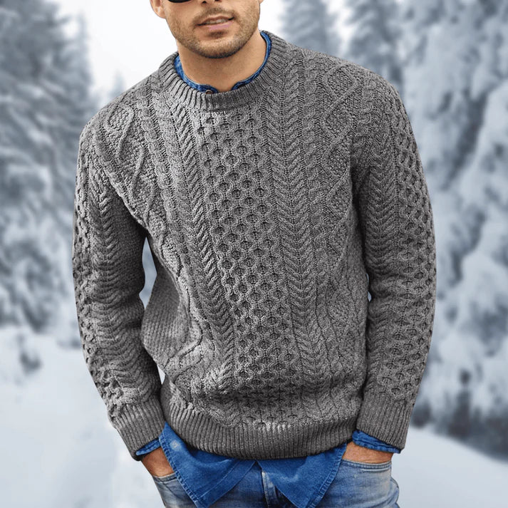 Men's Stylish Knitted Winter Essential Sweater for Everyday Wear