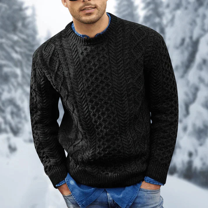 Men's Stylish Knitted Winter Essential Sweater for Everyday Wear