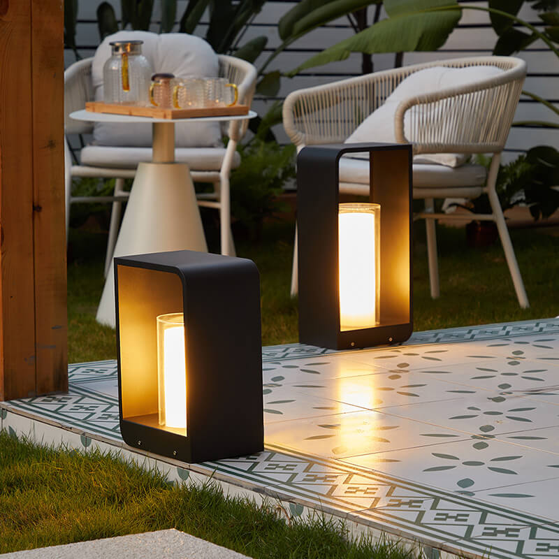 Modern LED Outdoor Garden Light Minimalist Weather-Resistant Square Lamp for Patio & Garden - Image 18