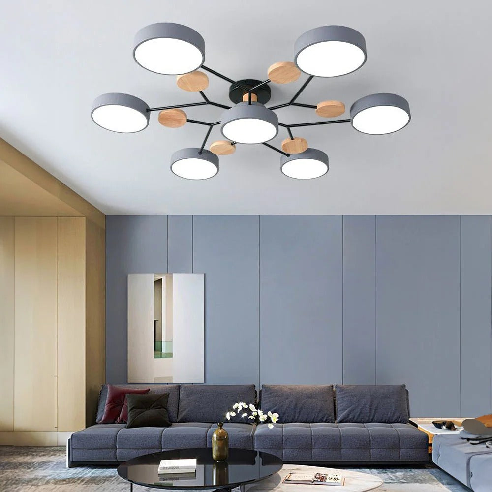 Modern Ceiling Light LED Flush Mount Bright Contemporary Fixture - Image 18