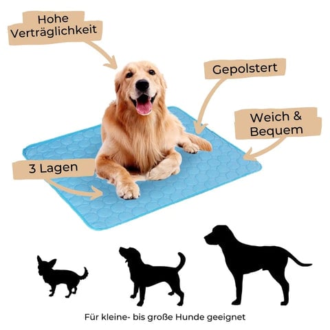 Dog Cooling Mat Self Cooling Pet Pad Summer Indoor Outdoor - Image 2