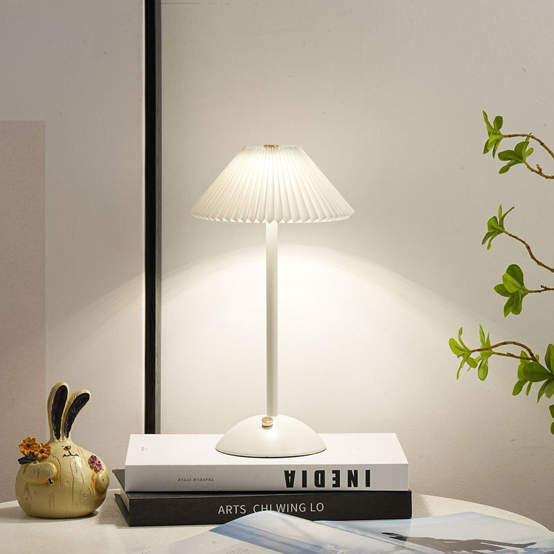 Lunvra - Brass Fabric Cone Table Lamp - Image 22