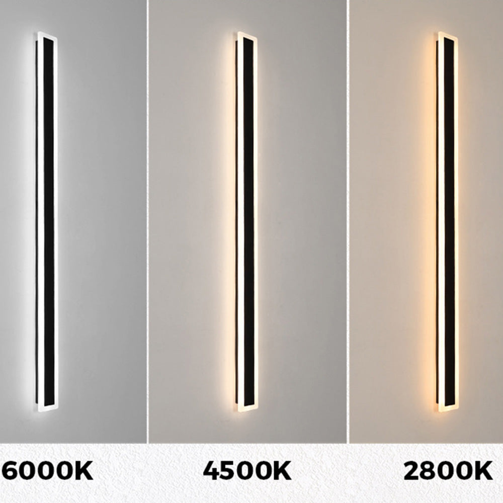 Outdoor Wall Light Modern Black LED Dimmable IP65 Sconce - Image 8