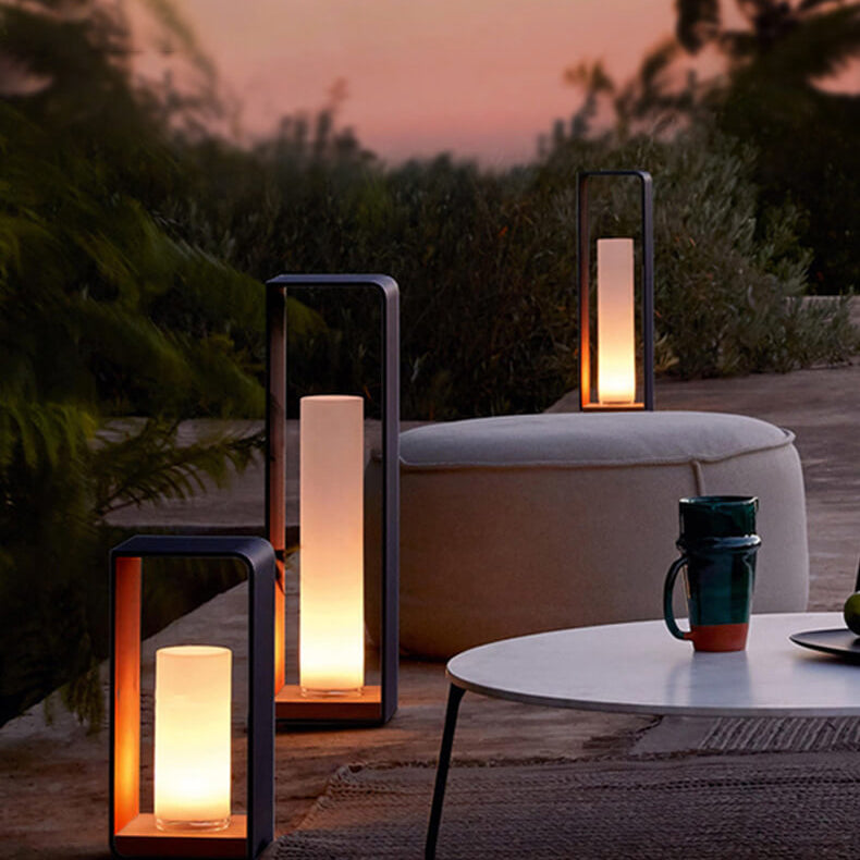 Modern LED Outdoor Garden Light Minimalist Weather-Resistant Square Lamp for Patio & Garden - Image 23