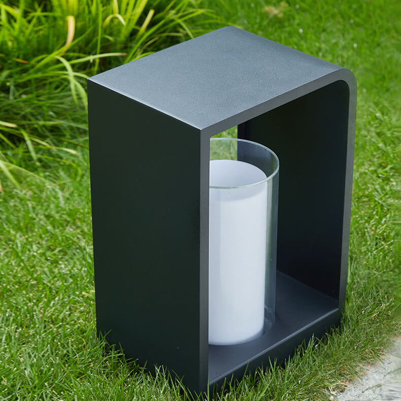 Modern LED Outdoor Garden Light Minimalist Weather-Resistant Square Lamp for Patio & Garden - Image 9