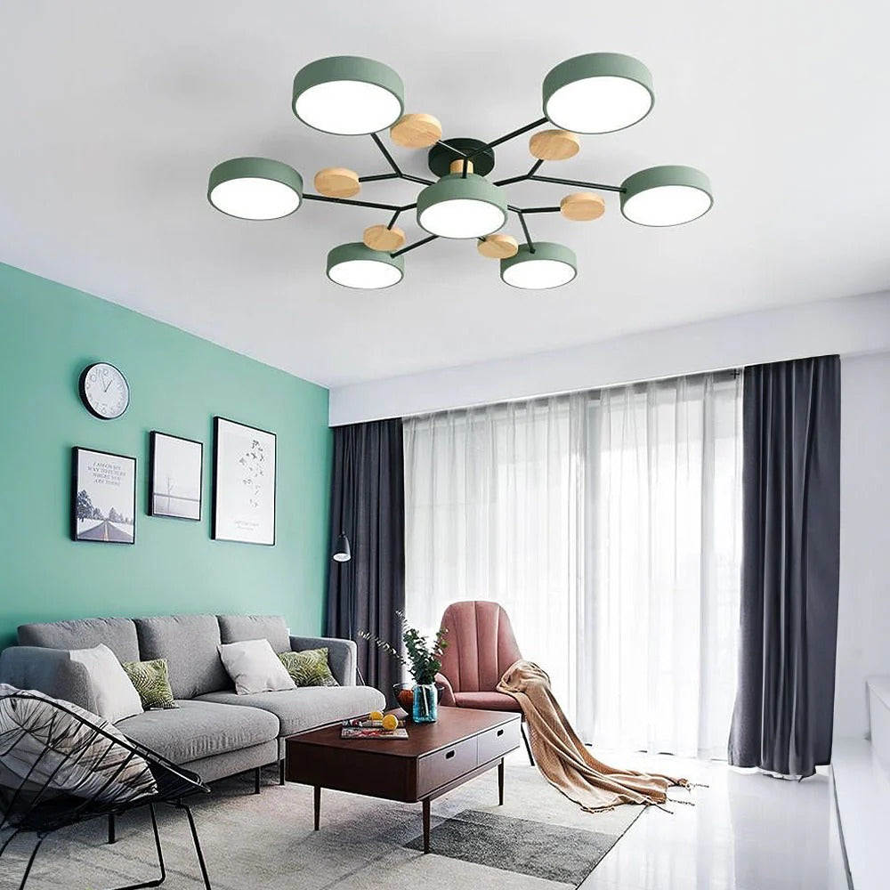 Geometric Circular LED Ceiling Lamp for Modern Interior