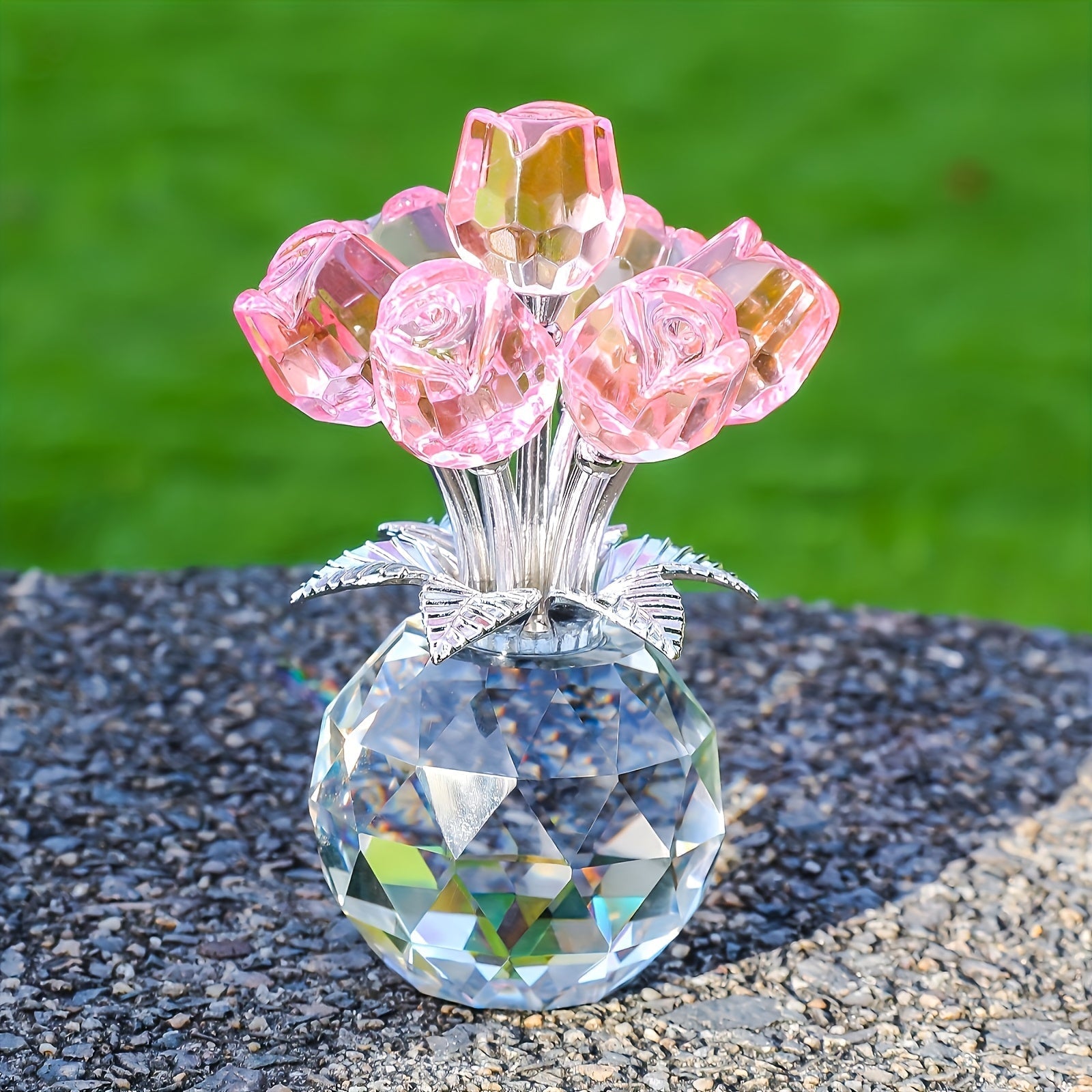 Skorter | Eternal Crystal Artificial Rose Bouquet – Everlasting Romantic Gift for Valentine’s Day, Anniversaries, Christmas, Mother's or Father's Day - Image 6