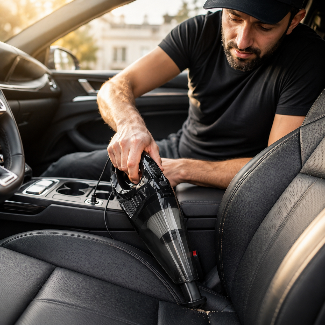 12V Portable Car Vacuum Cleaner with Strong Suction