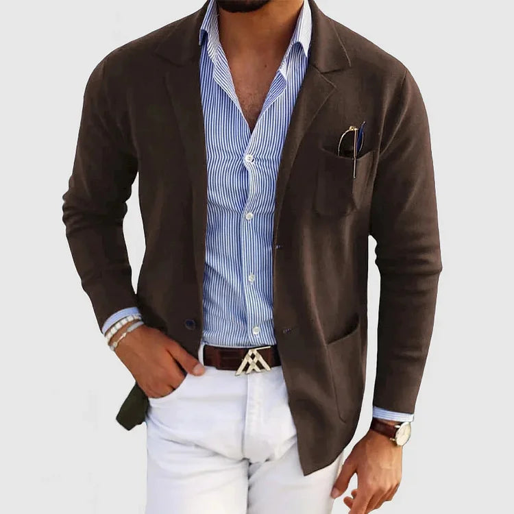 Men’s Timeless Modern Business Knitted Blazer