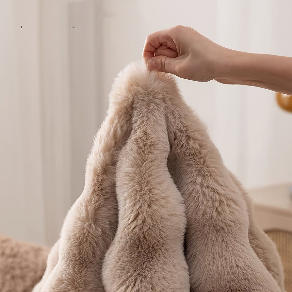 Round Fluffy Rug Plush Shaggy Circle Bedroom Carpet - Image 7