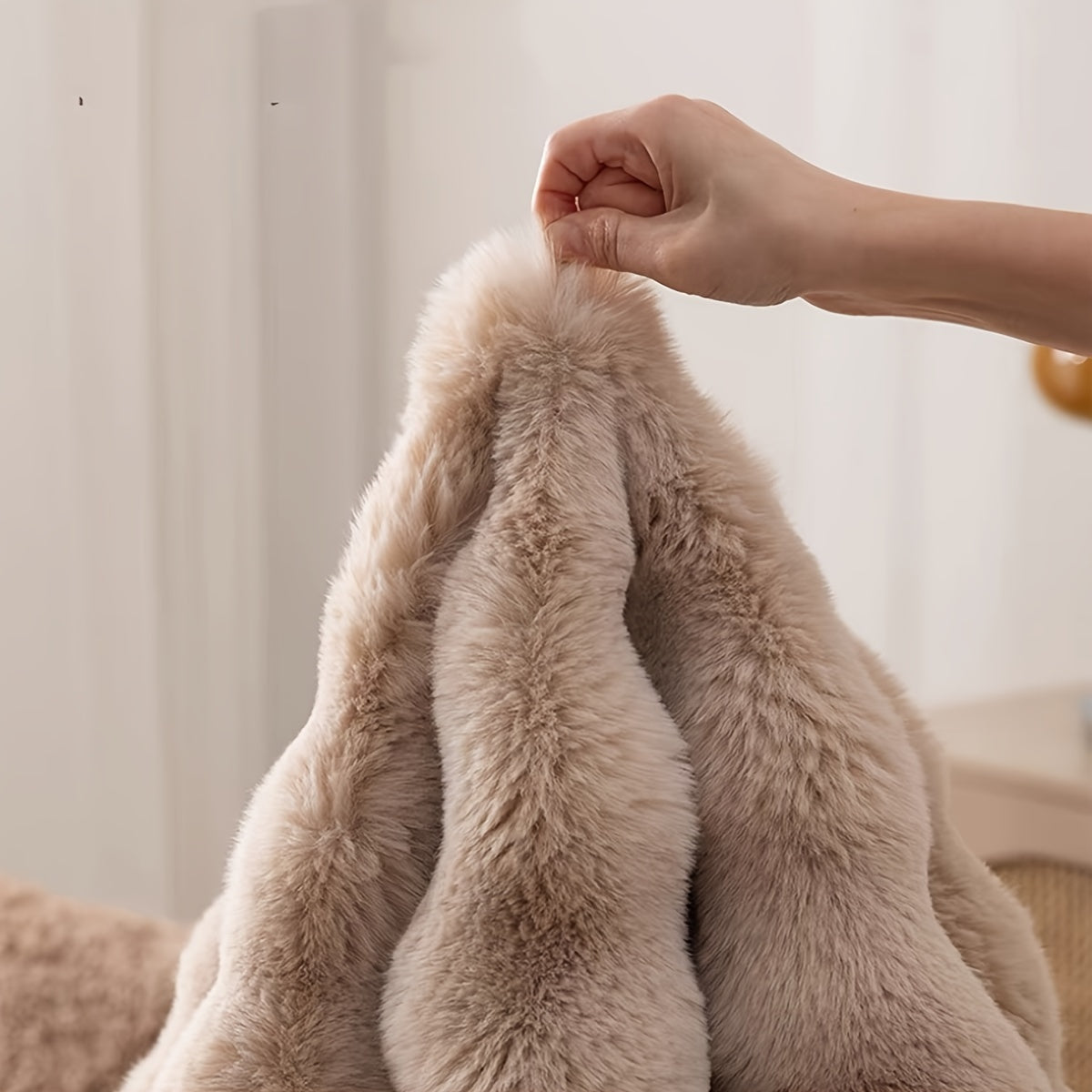 Round Fluffy Rug Plush Shaggy Circle Bedroom Carpet - Image 7