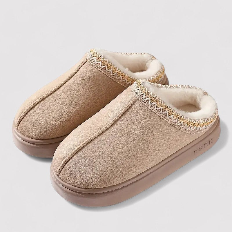 Women's Slip On Fluffy Push Thermal Slipper Clogs
