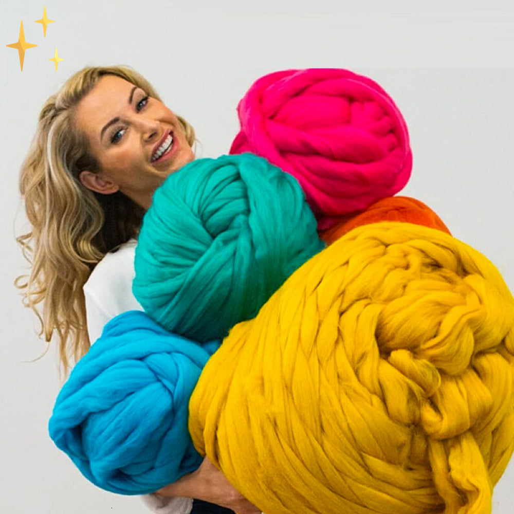 Chunky Knitting Yarn XXL 1000g Super Thick Yarn for Easy Knitting - Image 7