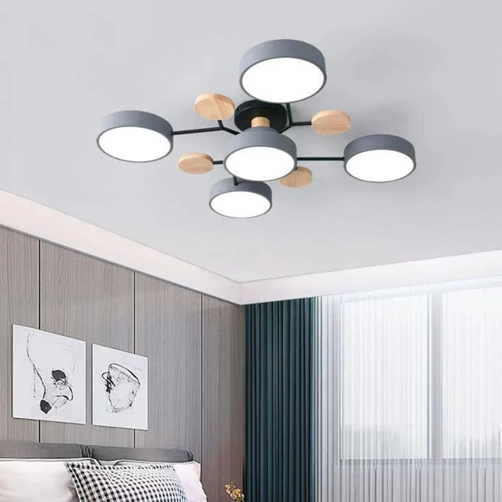 Geometric Circular LED Ceiling Lamp for Modern Interior