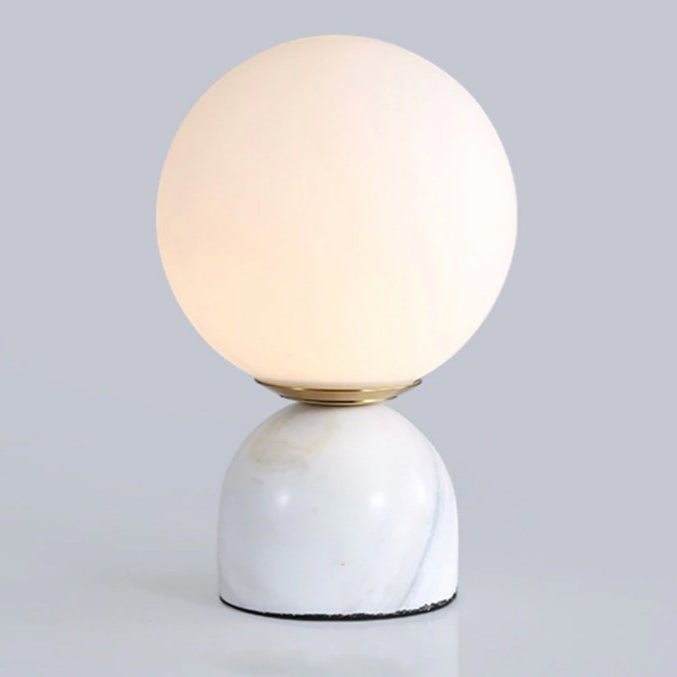 Marble Table Lamp Modern Globe Bedside Minimalist Bedroom - Image 8