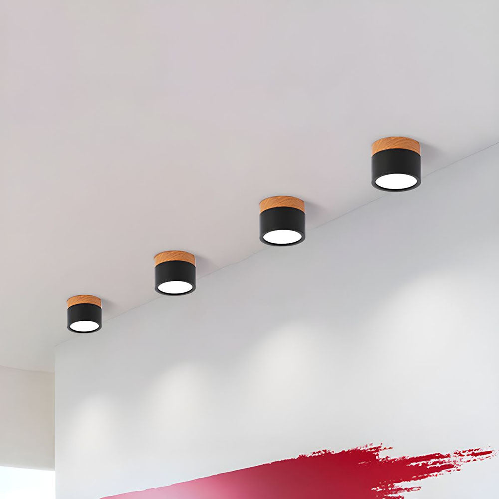 Compact functional round LED ceiling lamp - Ideal for hallways, entryways, and spaces