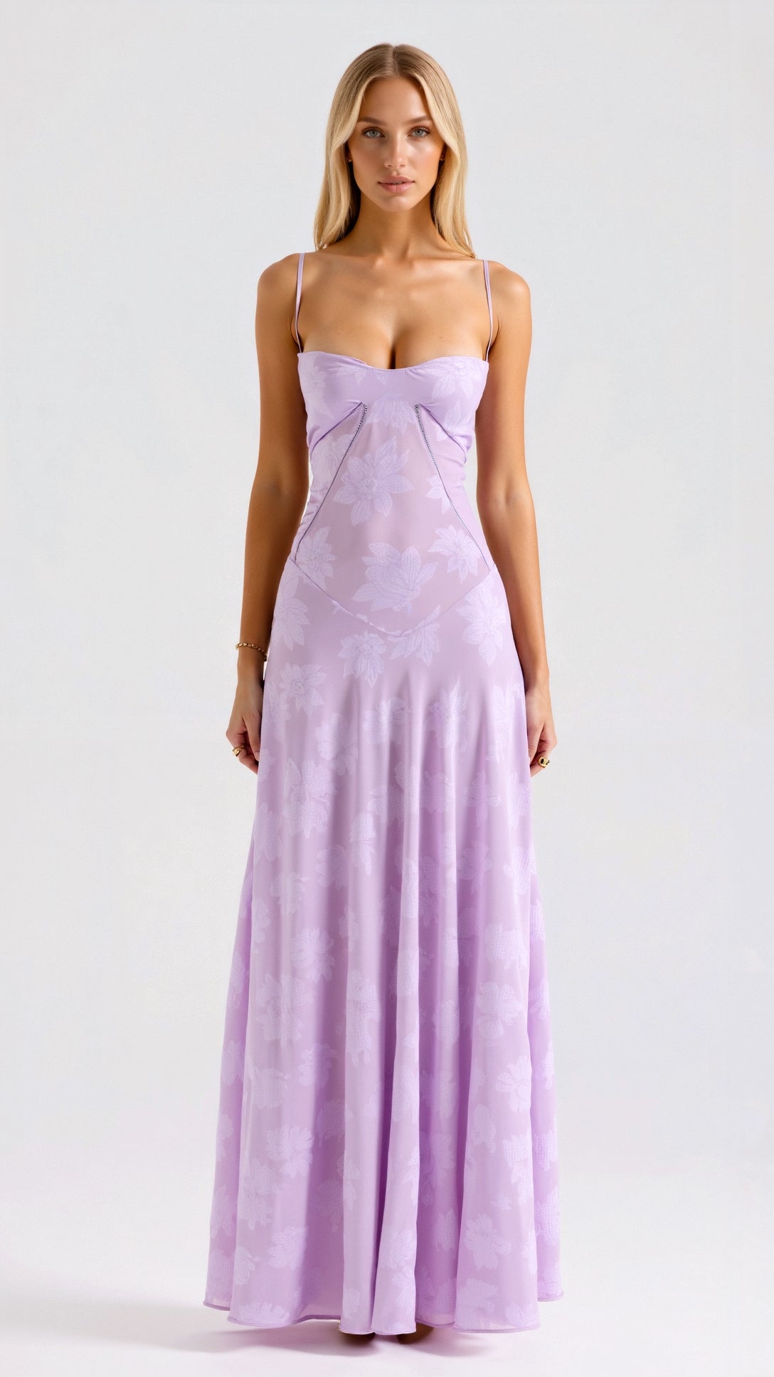 Women Flattering Long Maxi Occasion Wedding Guest Slip Dress