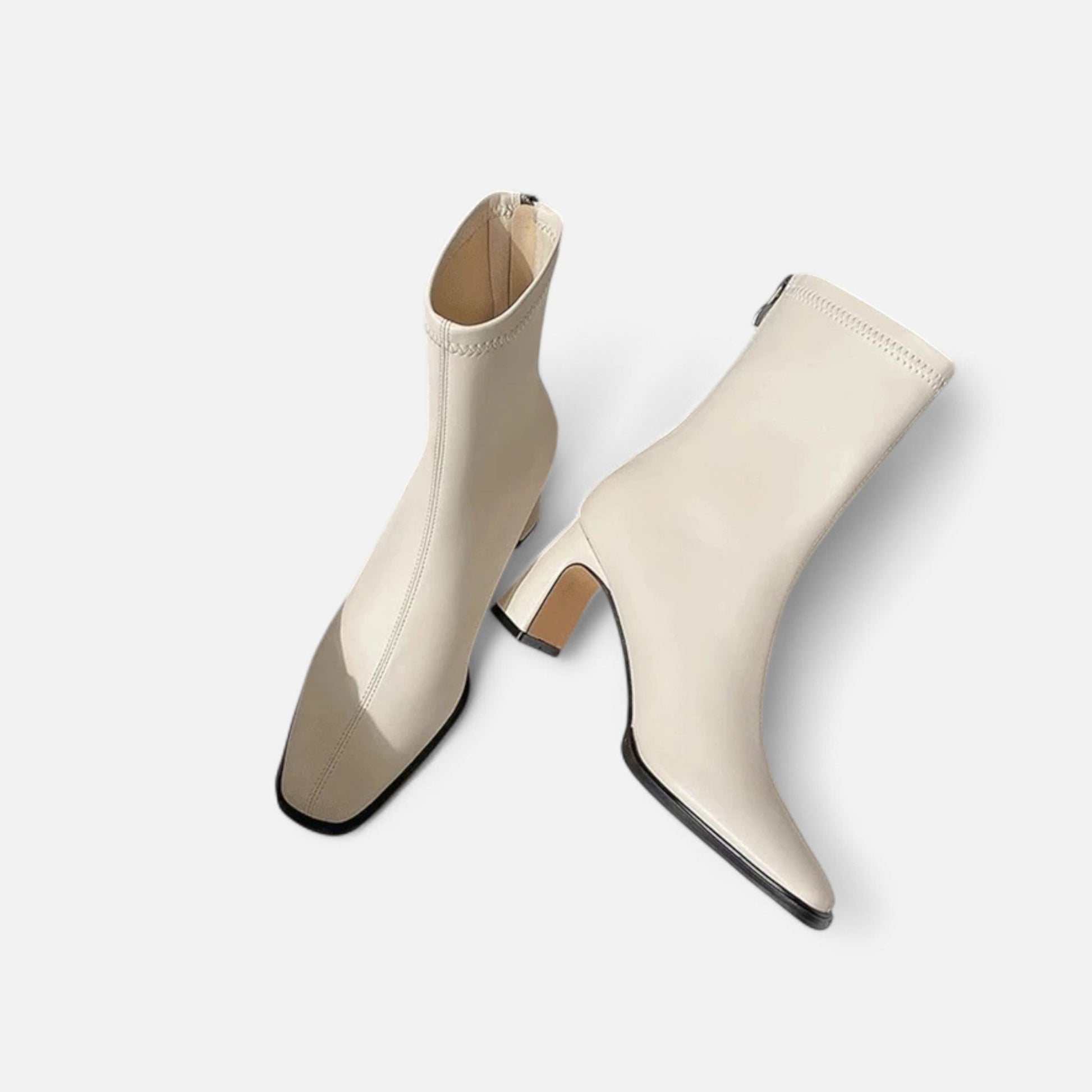 Women’s Classic Sturdy Thick Heel Square-Toe Ankle Boots