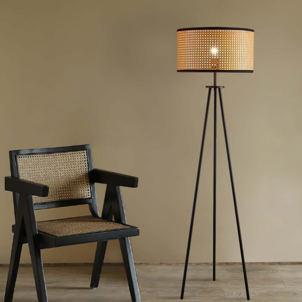 Boho Standing Floor Lamp | Sculptural Lighting with Curved Artistic Silhouette - Image 3