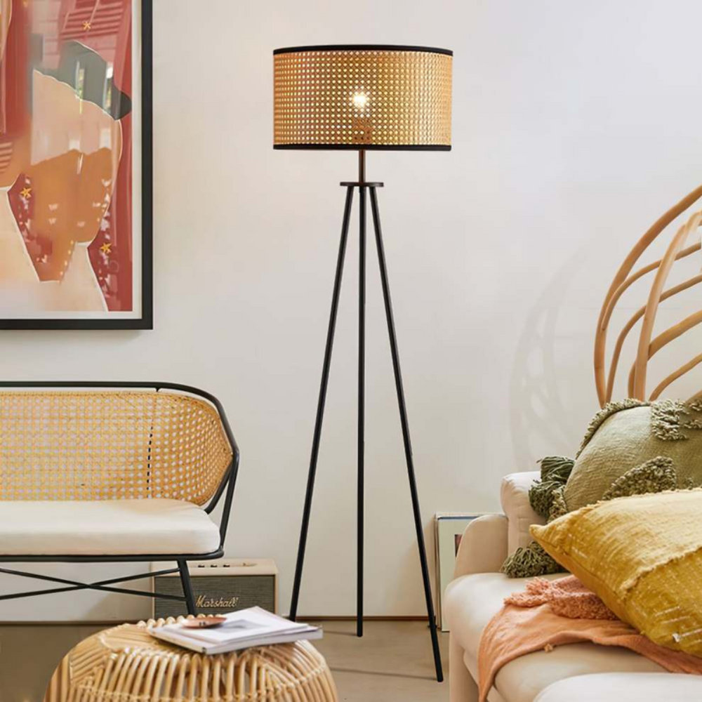 Boho Standing Floor Lamp | Sculptural Lighting with Curved Artistic Silhouette - Image 4