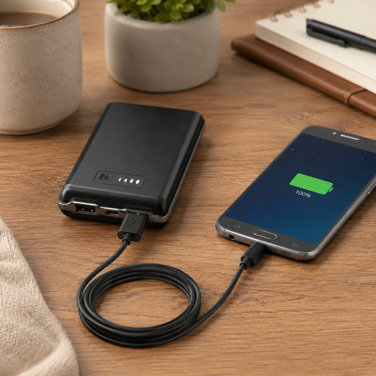 10ft Micro USB Cable with Fast Charging and Tangle-Resistant Jacket