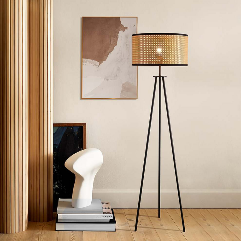 Boho Standing Floor Lamp | Sculptural Lighting with Curved Artistic Silhouette - Image 5