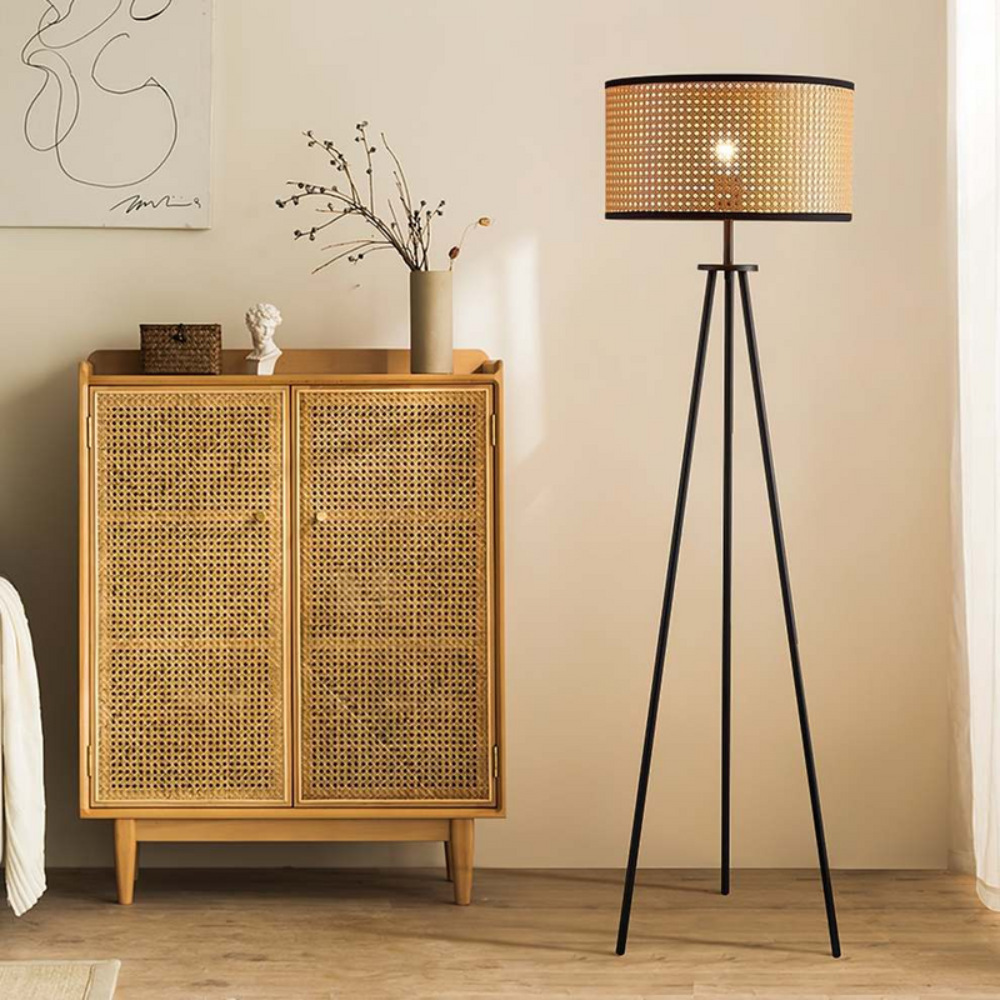 Boho Standing Floor Lamp | Sculptural Lighting with Curved Artistic Silhouette - Image 6