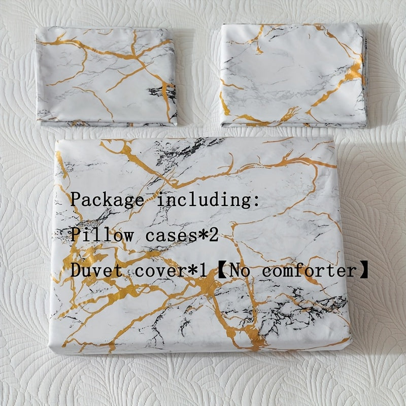 Quilt Cover Set | Hot Stamped Texture | Stylish Bedroom Upgrade | Polyester - Image 7