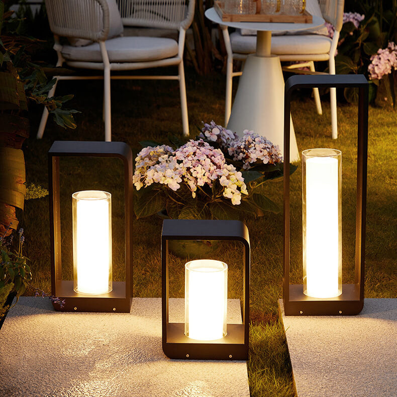 Modern LED Outdoor Garden Light Minimalist Weather-Resistant Square Lamp for Patio & Garden - Image 3