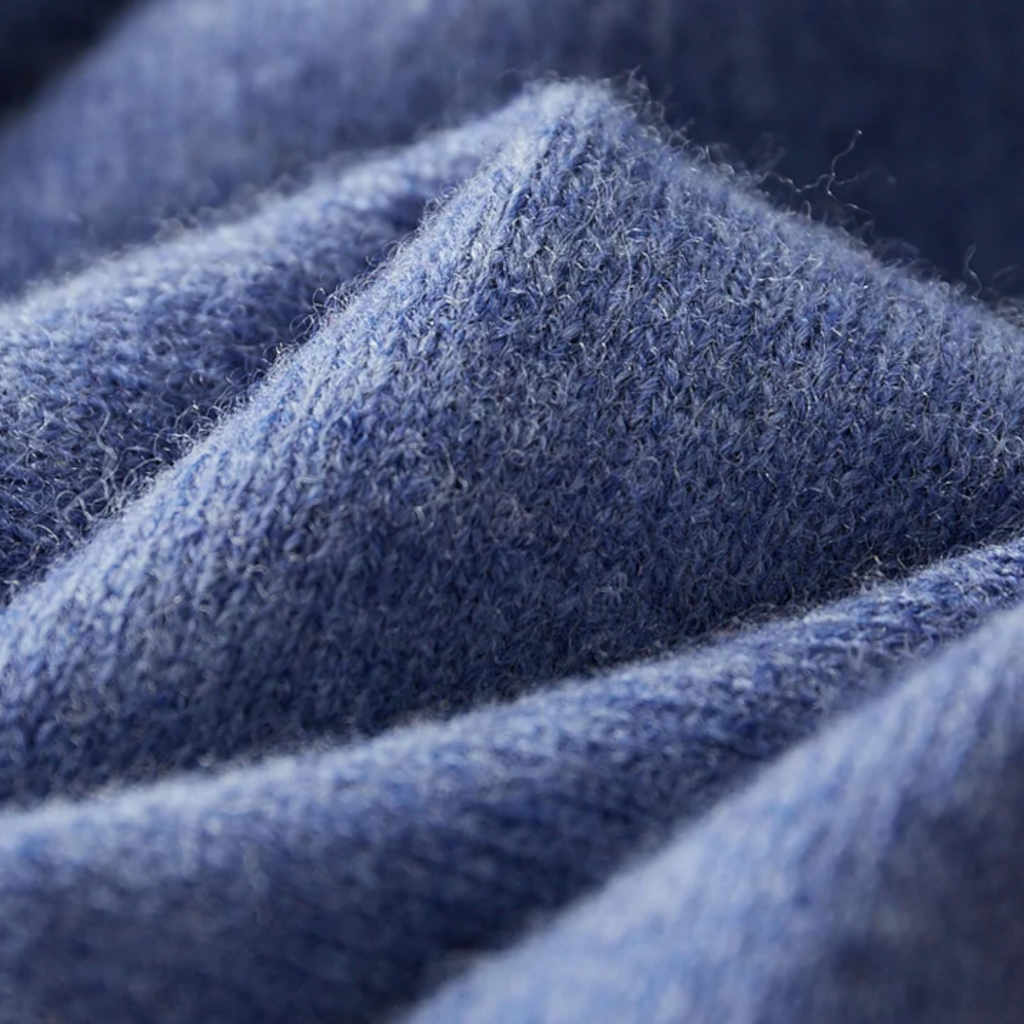 Men’s Casual Button Merino Wool Polo-Collar Sweater
