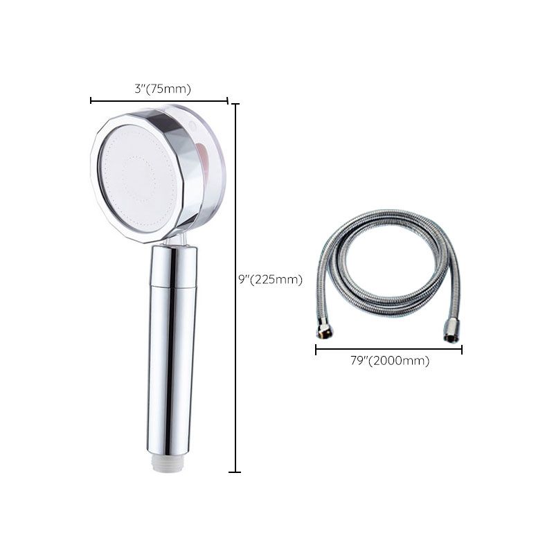 Handheld Shower Head Hose Wall Mount Combo Silver Modern Bathroom Set - Image 12