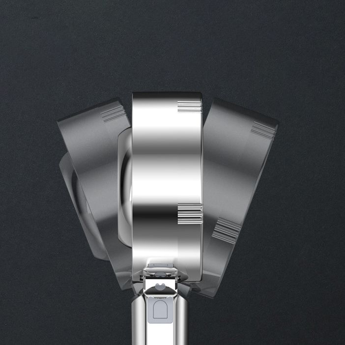 Handheld Shower Head Hose Filtered Self Cleaning Adjustable Metal Round - Image 8