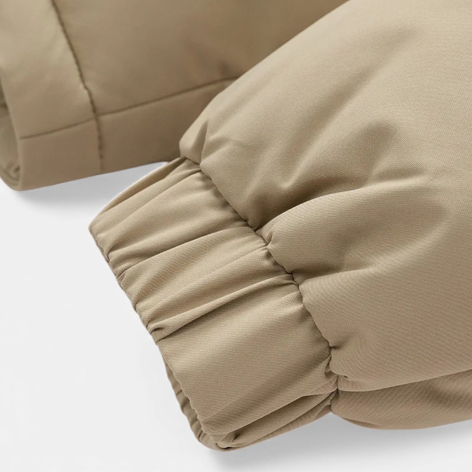 Men’s Casual Thick Fleece-Lined Winter Jacket with Stand-up Collar and Removable Hood