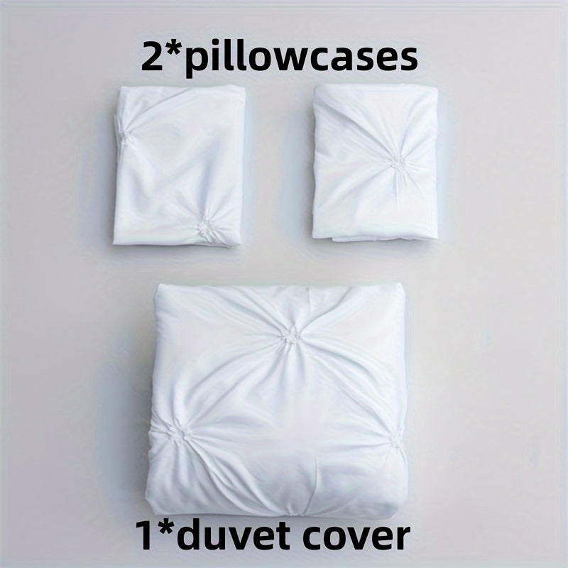 Duvet Cover Set | Quilted Texture | Breathable All-Season Comfort | Polyester - Image 4