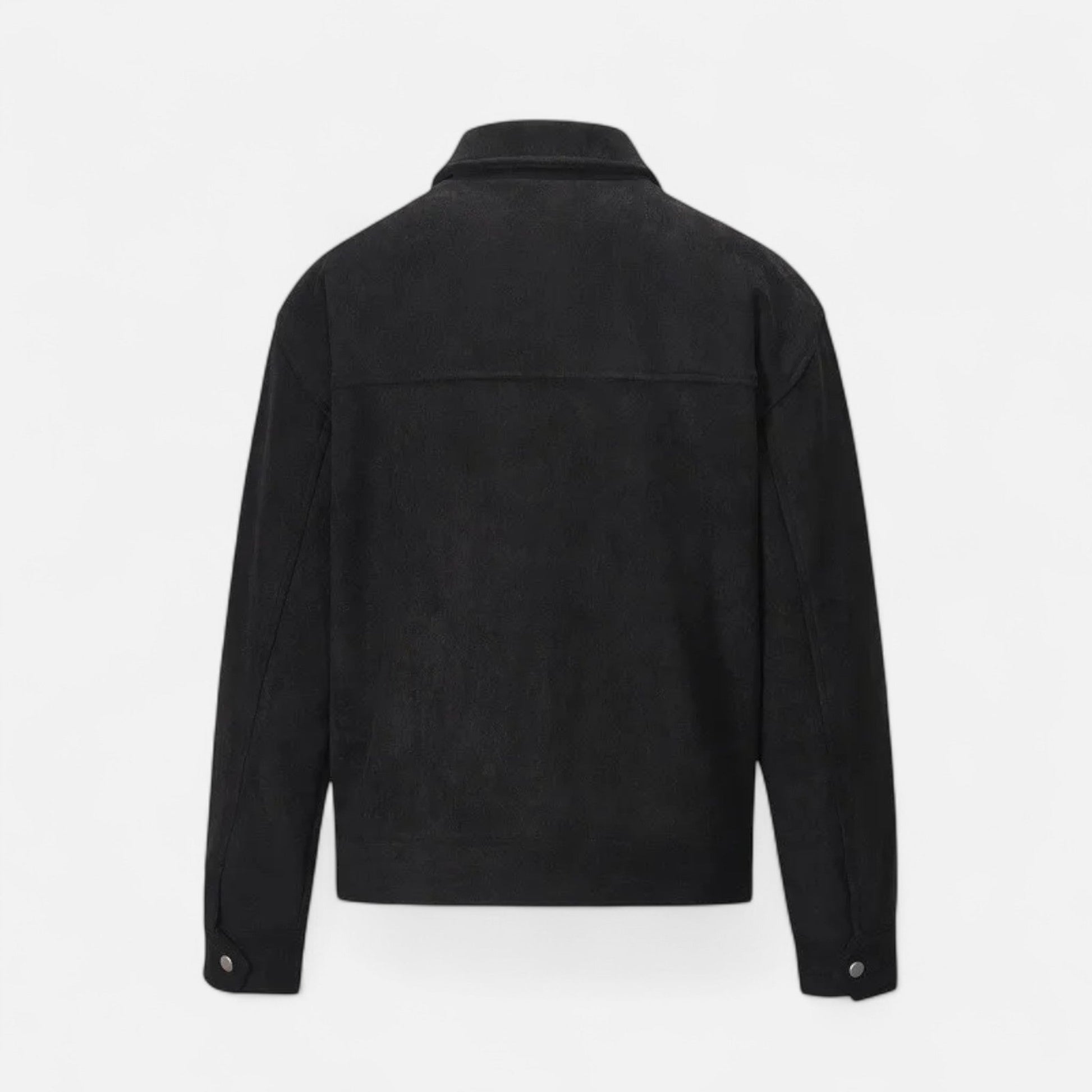 Men’s Refined Street-inspired Loose-Fit Suede Jacket