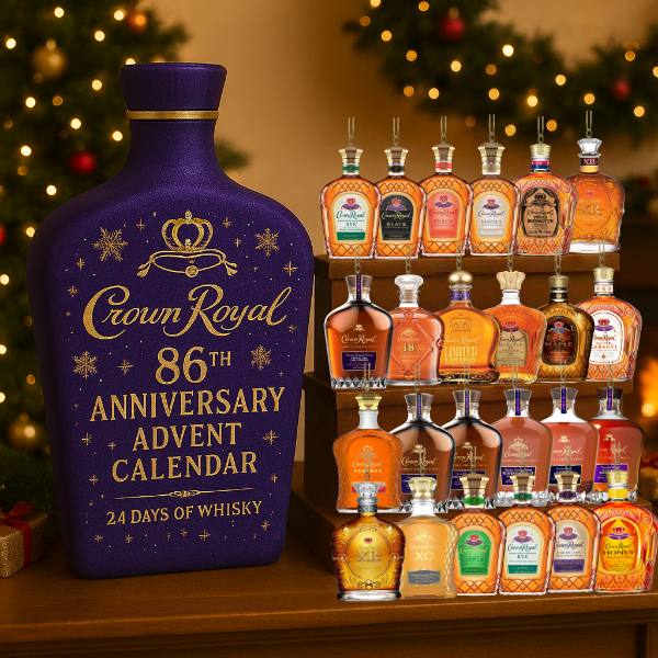 24 Piece Whiskey Advent Calendar 2026 Decorative 2D Bottle Designs - Image 5