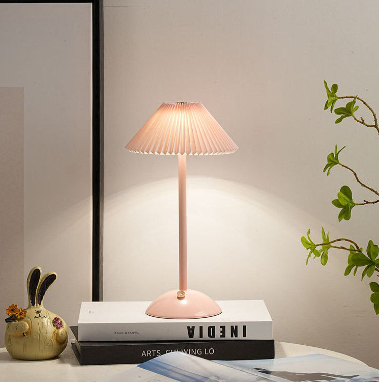 Lunvra - Brass Fabric Cone Table Lamp - Image 21
