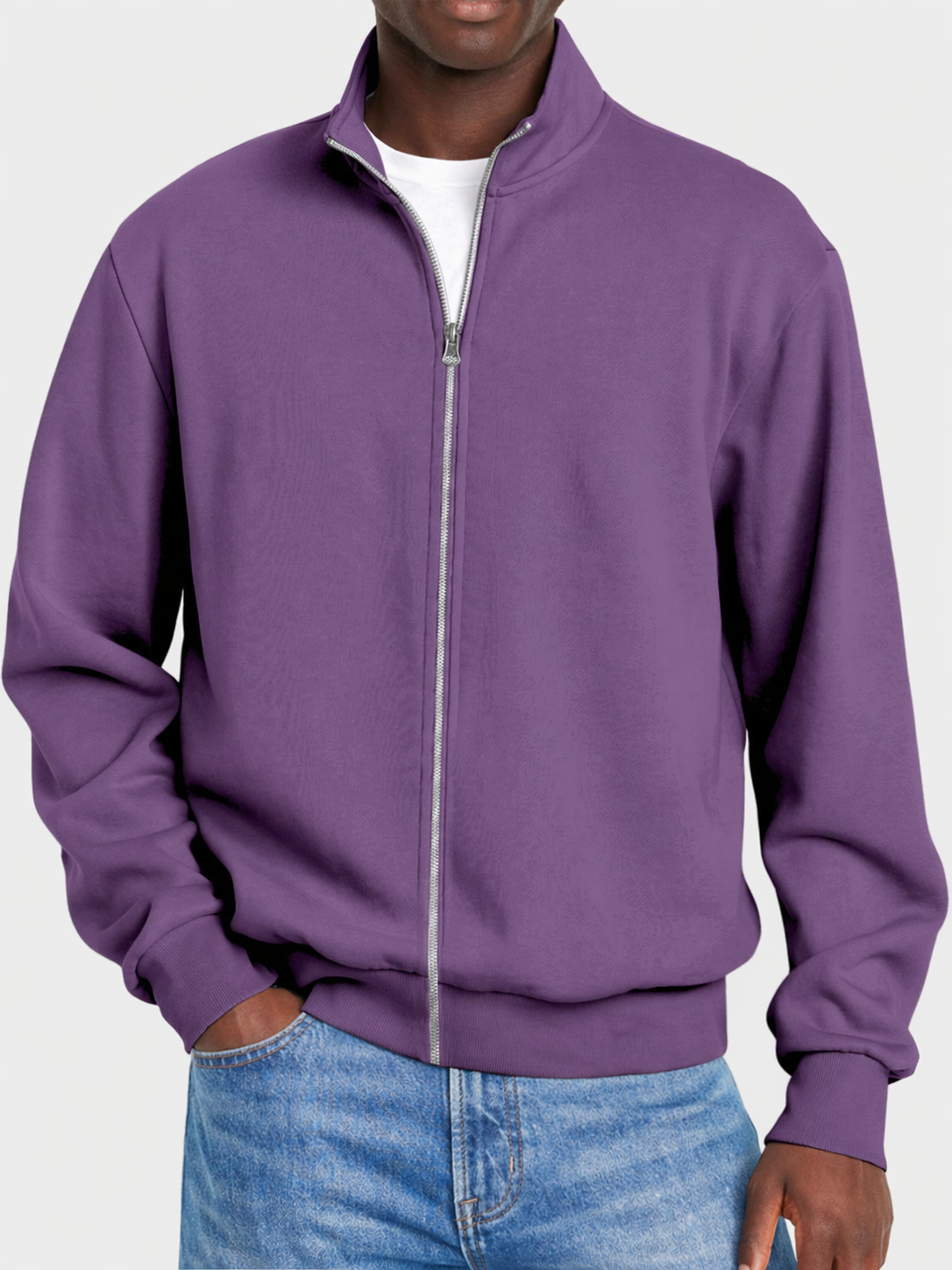 Mens Cardigan Sweater Full Zip - Image 4