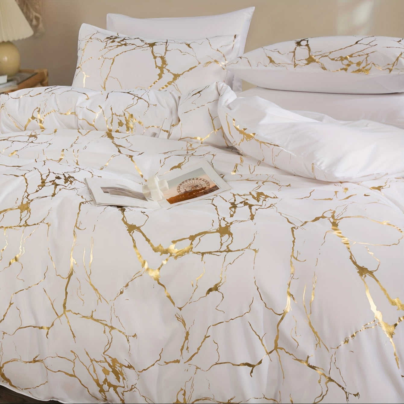 Quilt Cover Set | Hot Stamped Texture | Stylish Bedroom Upgrade | Polyester - Image 8