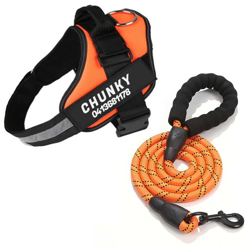 Adjustable Dog Harness with Reflective Straps