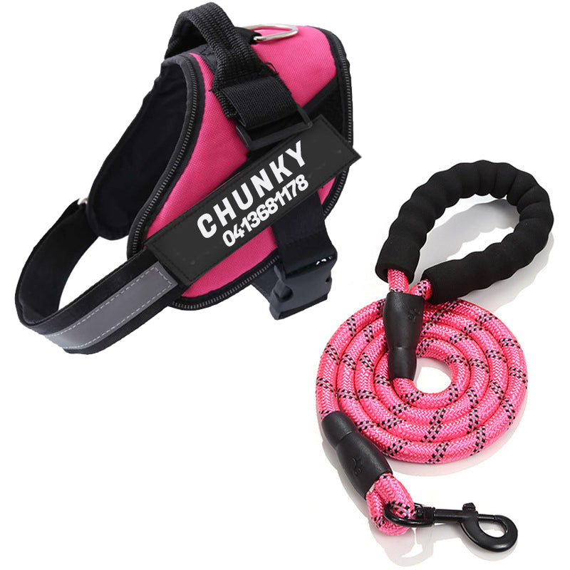 Adjustable Dog Harness with Reflective Straps