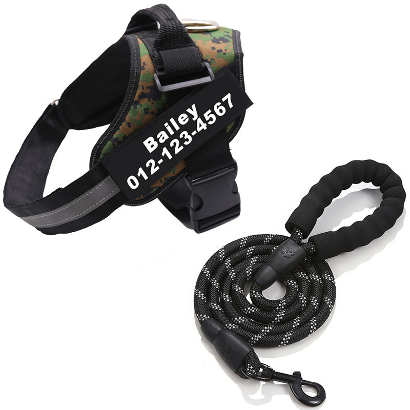 Adjustable Dog Harness with Reflective Straps