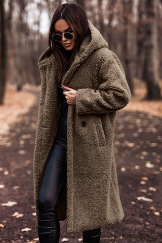 Women's Stylish Fur Hooded Winter Warm Coat for Cold Weather
