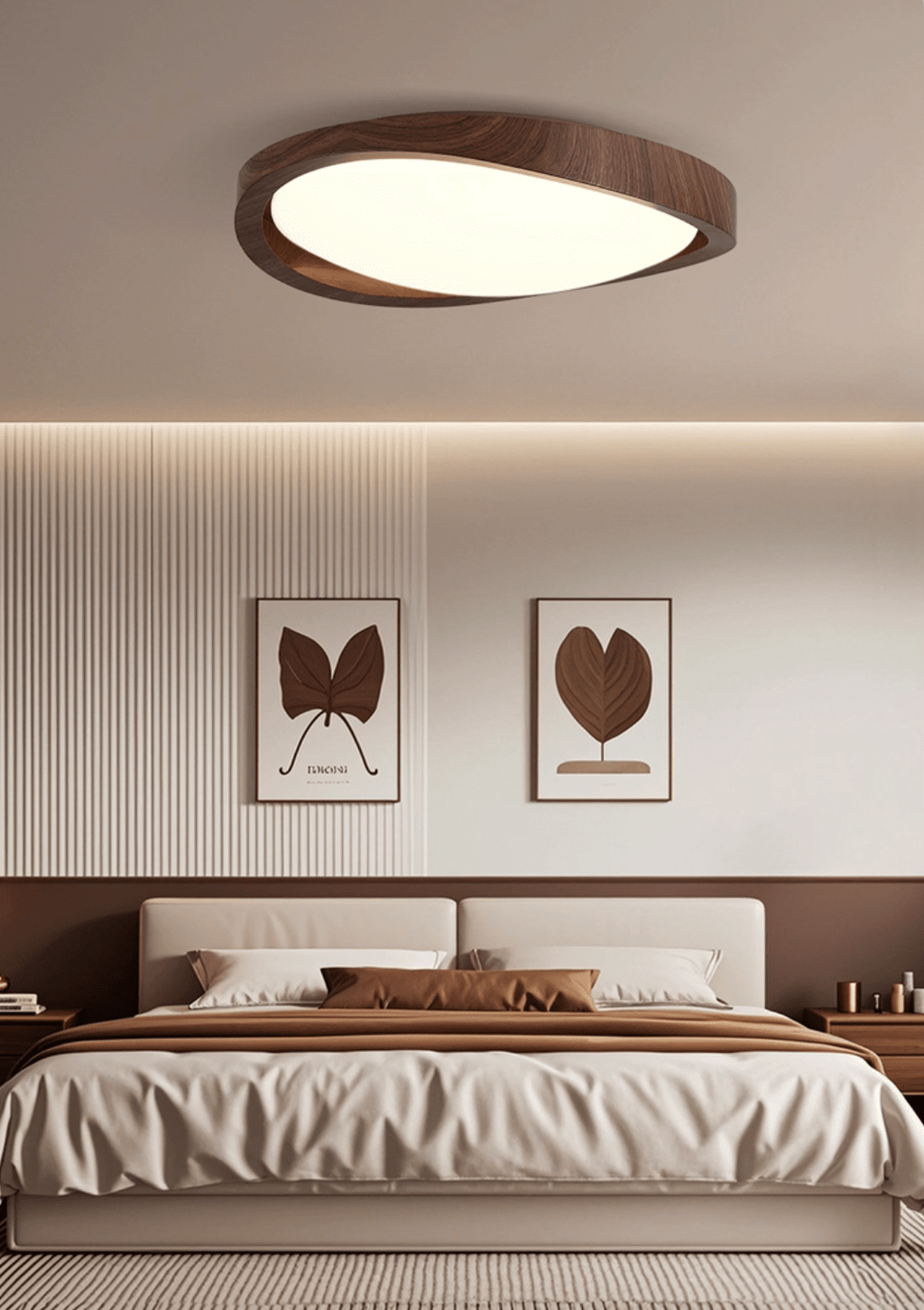 Walnut Curved Edge Ceiling Light - Image 16