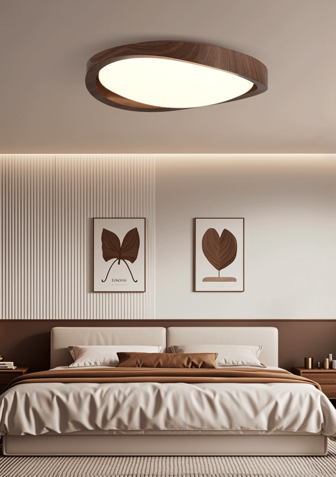 Walnut Curved Edge Ceiling Light - Image 16