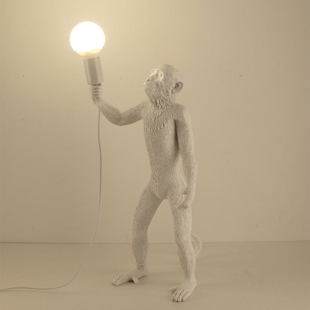 Monkey Table Lamp Black Decorative Bedside Nightstand Light - Image 4
